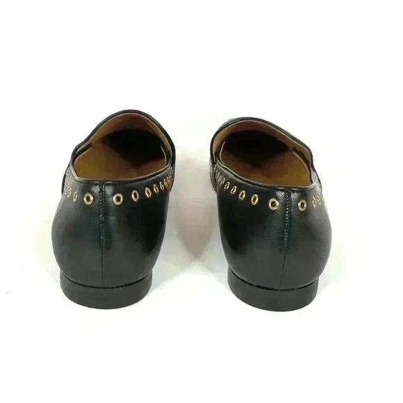 Sandro Gold Studded Loafers - Picture 6 of 8